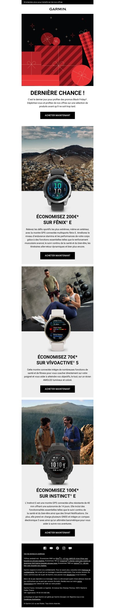 Dépêchez-vous : les offres Black Friday* se terminent aujourd'hui