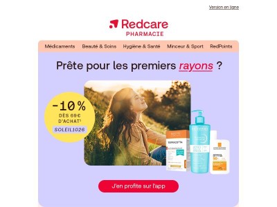 Le soleil arrive… -10 % sur l’app !