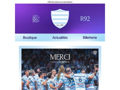 Merci à toute la Racing Family