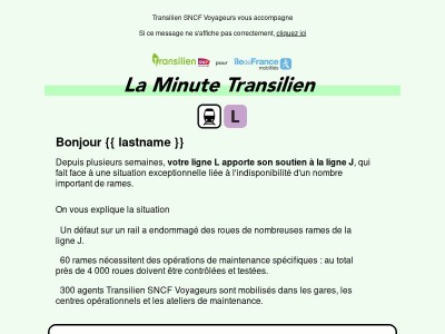 Ligne L : le point sur la situation actuelle