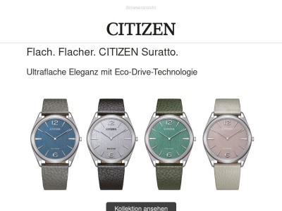 CITIZEN Suratto – ultraflache Eleganz am Handgelenk