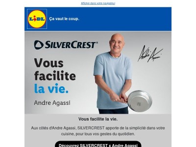 SILVERCREST x Andre Agassi - Vous facilite la vie