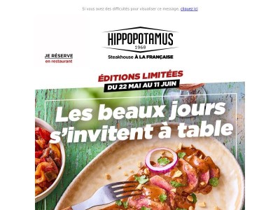 De nouvelles saveurs de saison chez Hippopotamus ! ☀️
