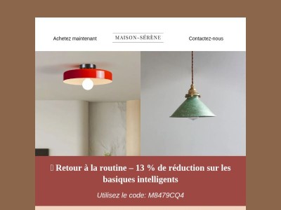 Les indispensables pour un retour à la routine serein et élégant - 13 % de réduction🛋️✨