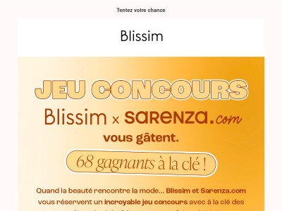 Blissim x Sarenza vous réservent une surprise… 😏