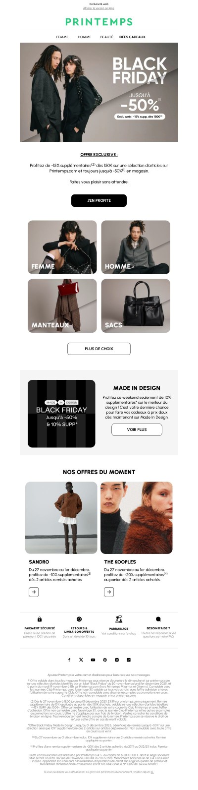 BLACK FRIDAY | -15% supplémentaires ! 