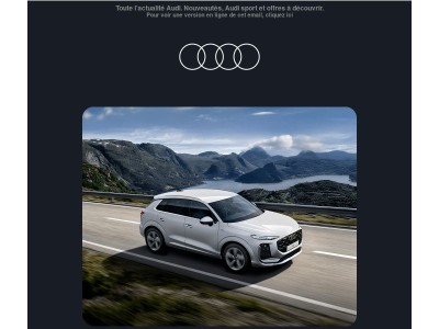 En juin, la Nouvelle Audi Q3 e-hybrid est à l'honneur.