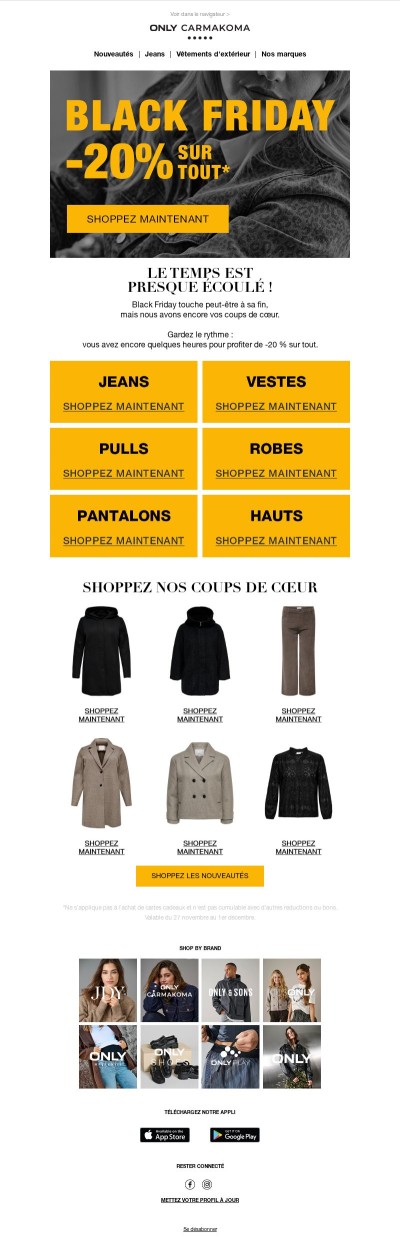 -20 % sur tout jusqu'à minuit ! 📢