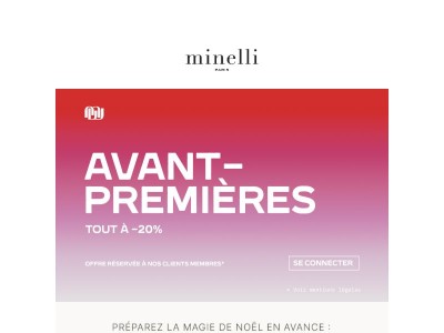 TOUT À -20% | AVANT-PREMIÈRES