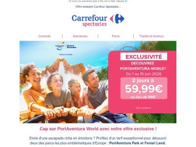 🚨 Bon plan famille : PortAventura World à 59,99€ seulement 