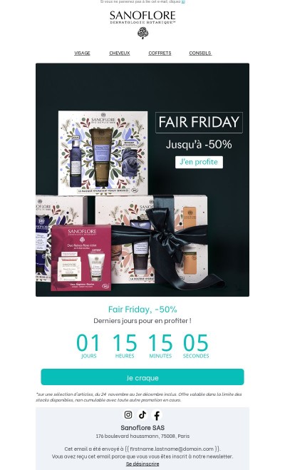 Fair Friday, jusqu'à -50%