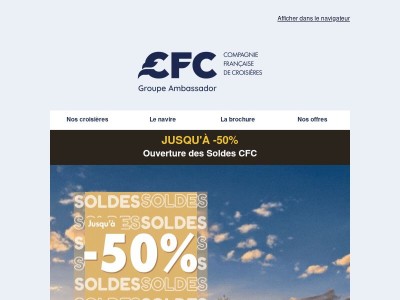 🏷️ SOLDES : jusqu'à -50% sur la Méditerranée