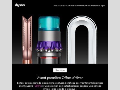 Nos Offres d'Hiver en avant-première