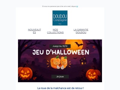 Tentez votre chance à notre jeu 🎃