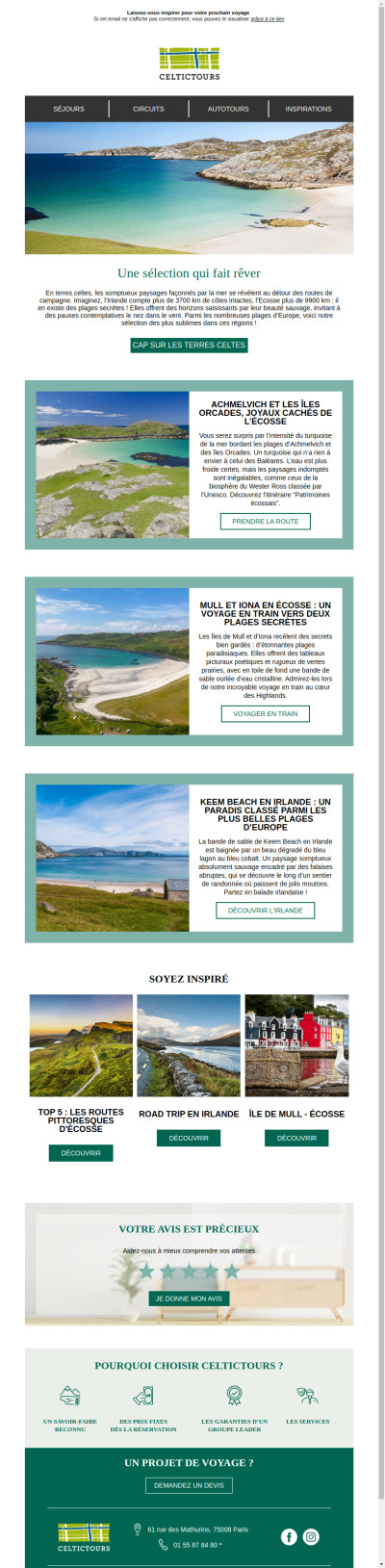 Sublimes plages d’Écosse et d'Irlande...