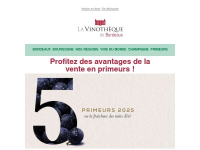 {{ firstname }}, les sorties primeurs 2025 à découvrir !