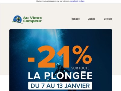 -21% sur la plongée jusqu'au 13 janvier !