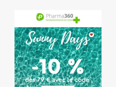 ☀️ Dernier jour : - 10 % sur votre commande ! SUNNY DAYS