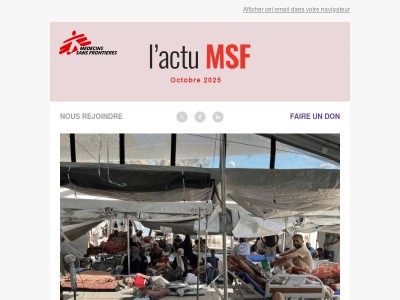 Newsletter d'octobre / Le cessez-le-feu ne met pas un terme aux souffrances à Gaza : les Palestiniens ont besoin d’aide et d’évacuations médicales