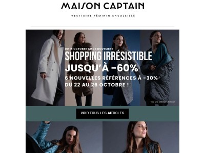 🛍️Shopping irrésistible : 6 nouvelles références à durée limitée et jusqu'à -60% !