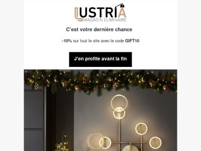 Dernier jour pour notre offre de Noël: -10%