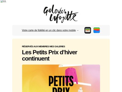 👀​ Avez-vous profité des Petits Prix d’hiver ?