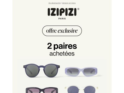 Offre exclusive l Une paire collector offerte