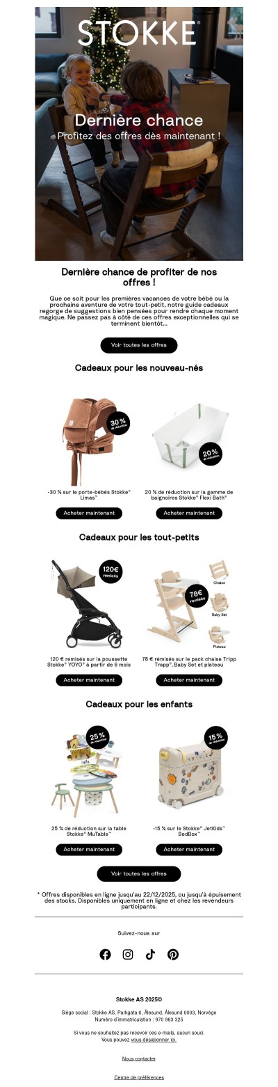Offrir des cadeaux devient un jeu d’enfant avec le de Stokke®