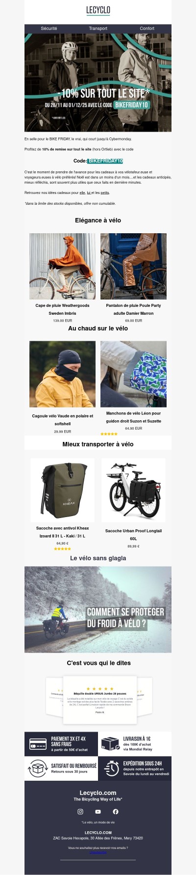 Vendredi à vélo c'est le Bike Friday 🎁