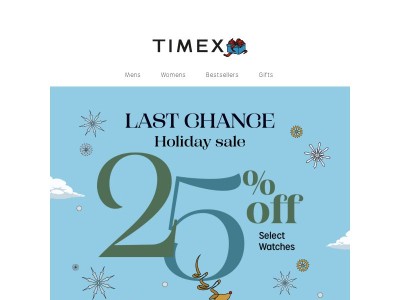 Last Chance For 25% OFF