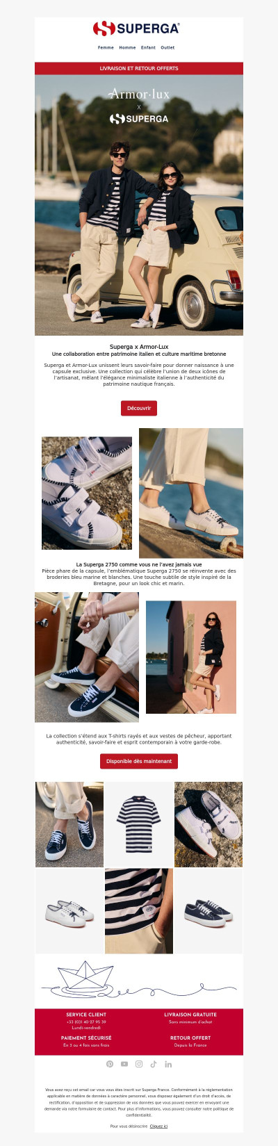 Superga x Armor-Lux – Deux icônes, une seule vision du style