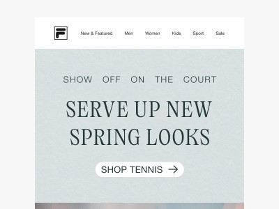 Serve Up New Spring Looks