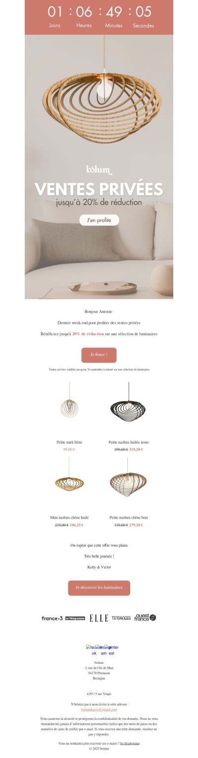 DERNIÈRE CHANCE ⏰ pour profiter des ventes privées