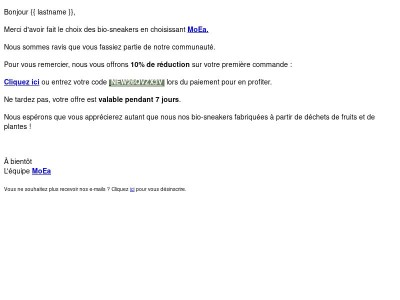 Bienvenue chez MoEa -Profitez de 10% de réduction sur votre première commande