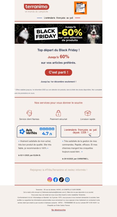 Black Friday : jusqu’à -60% sur des milliers d'articles !