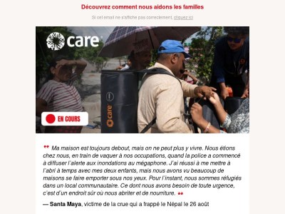 Népal : nos équipes en action