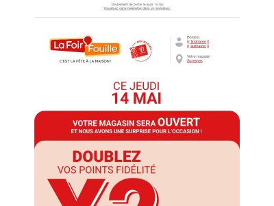 Profitez de l’Ascension pour faire grimper votre cagnotte ! 🛍️