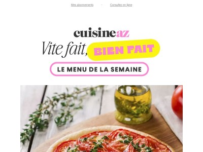 Vos menus vite faits, bien faits pour la semaine 🍲