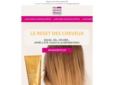 Après l’été, vos cheveux ont besoin de récupérer ☀️