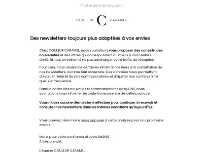 À propos de nos newsletters