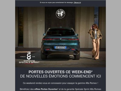 Offres portes ouvertes Alfa Romeo ce week-end
