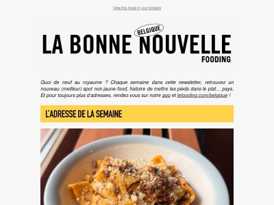 L’adresse de la semaine joue à cache-cave…