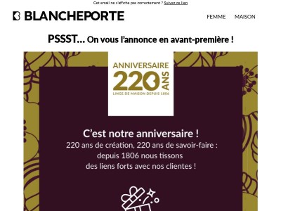 On vous l’annonce en avant‑première !
