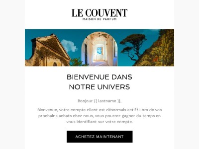 Confirmation d'activation du compte