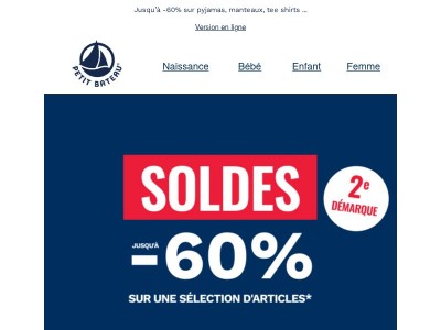 SOLDES 2e démarque ! Nouveaux articles remisés