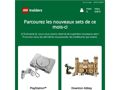 {{ firstname }}, les derniers sets LEGO® sont arrivés, à découvrir sans plus attendre !
