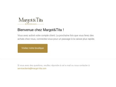 Confirmation du compte client