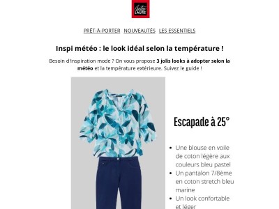 Que mettre quand il fait 25°, 30° ou 35° ?