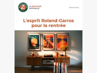 Préparez la rentrée avec les collections Roland-Garros