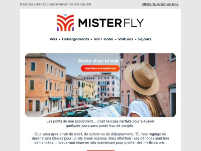 ✈️ Ponts de mai : votre city break en Europe vous attend